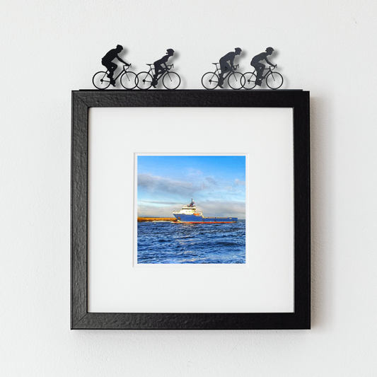 Road Cyclists (4 Piece Set) - ShadowShapes