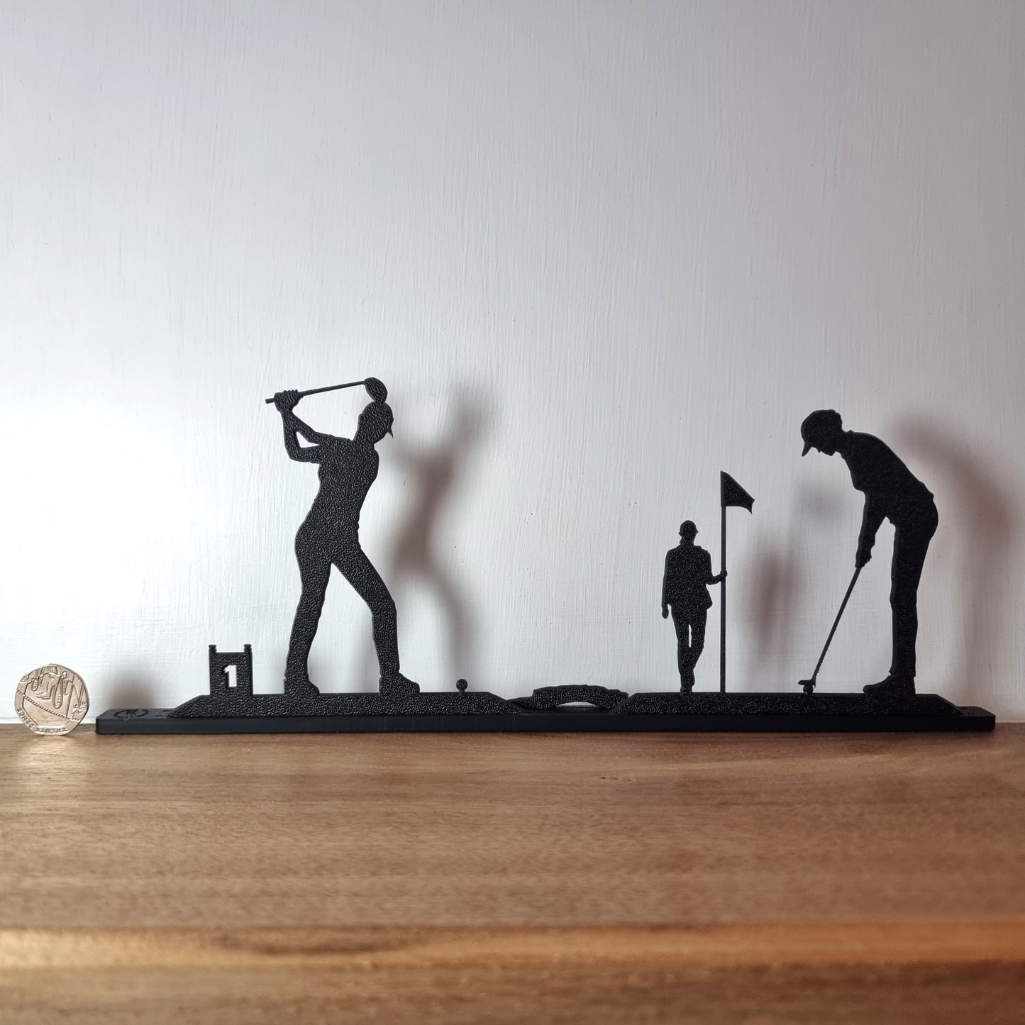 Golfing Scene (Female) - ShadowShapes