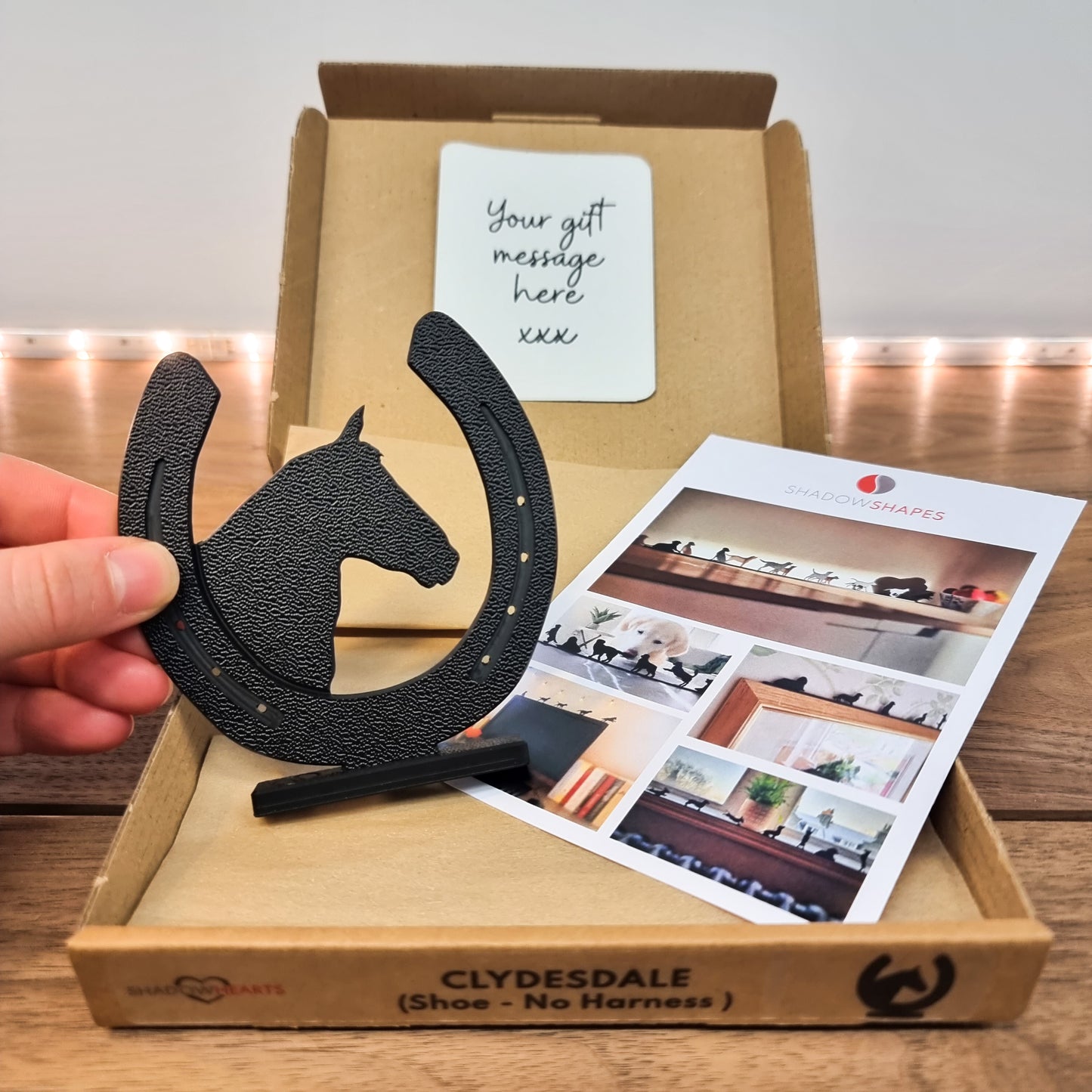 Clydesdale Horse Shoe (no harness) - ShadowShapes