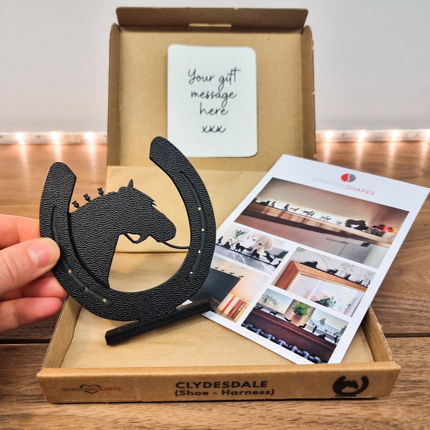 Clydesdale Horse Shoe ( with harness) - ShadowShapes
