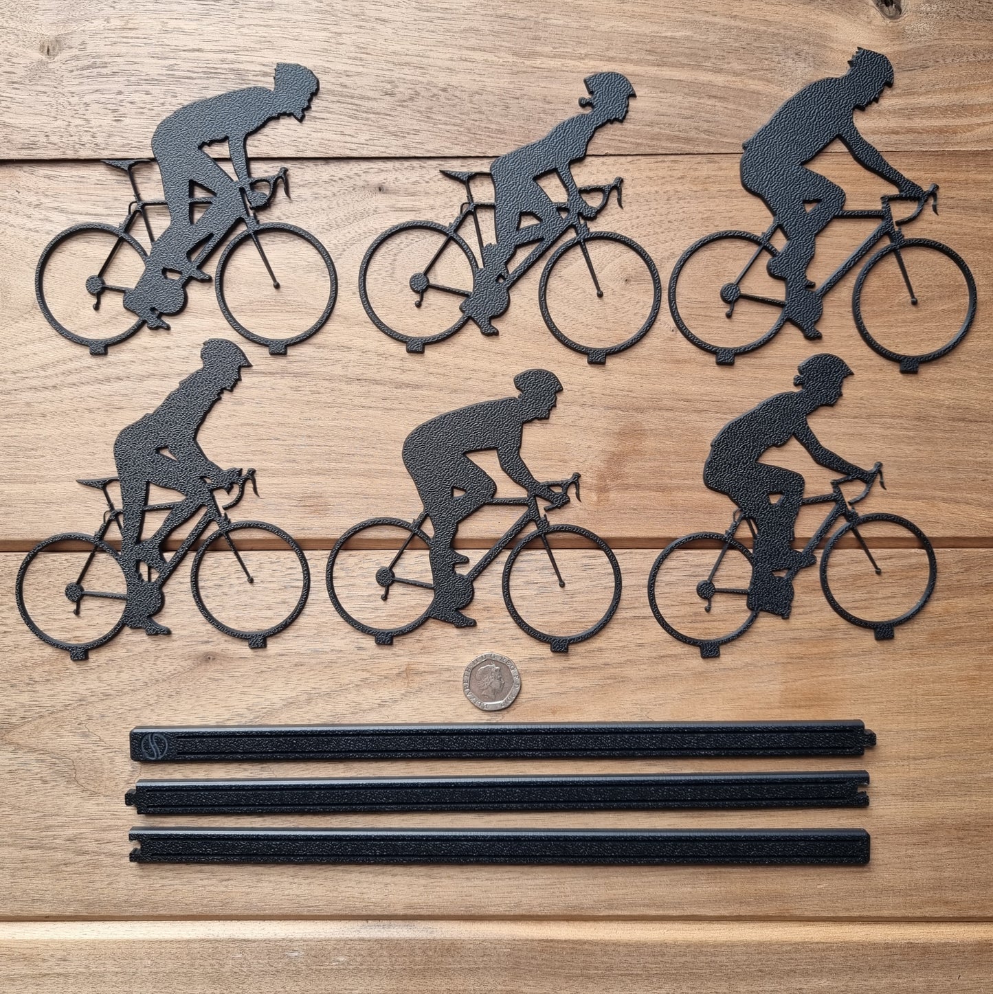 Road Cyclists (6 Piece Set) - ShadowShapes