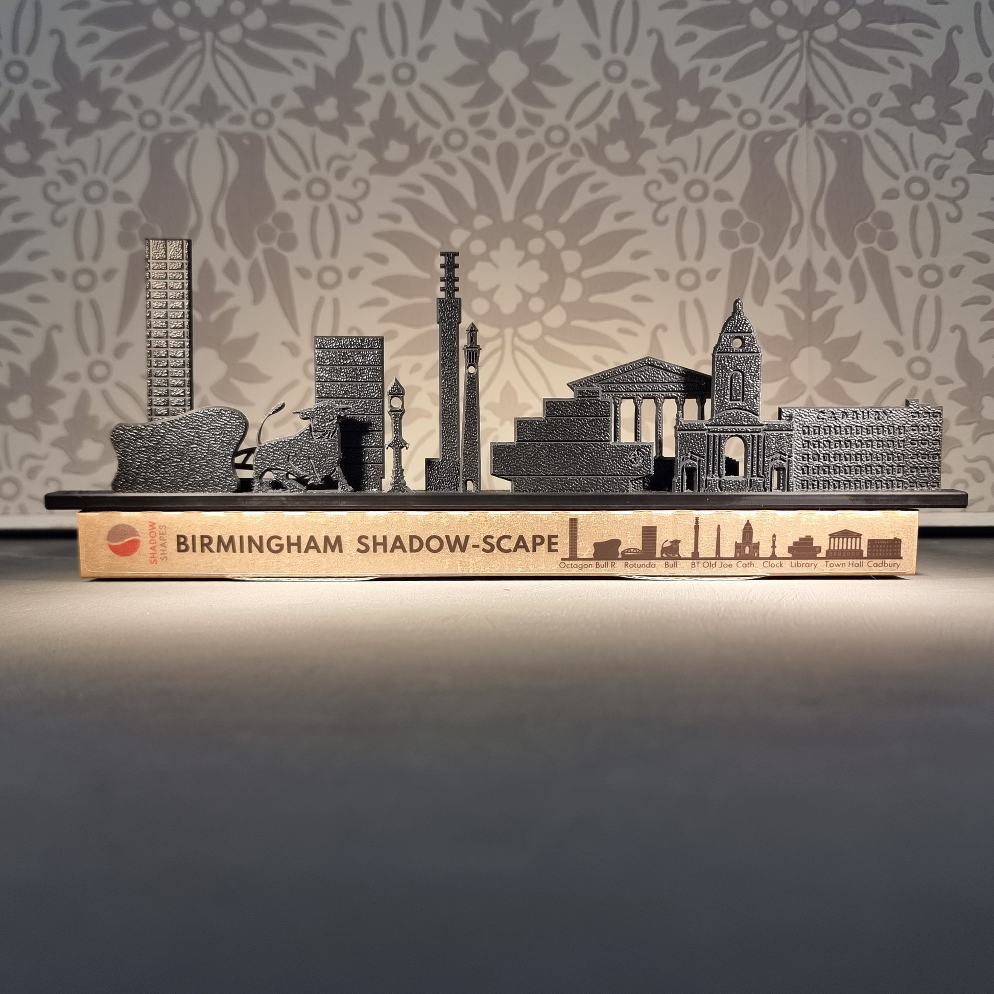 Birmingham skyline ornament made from recycled plastic