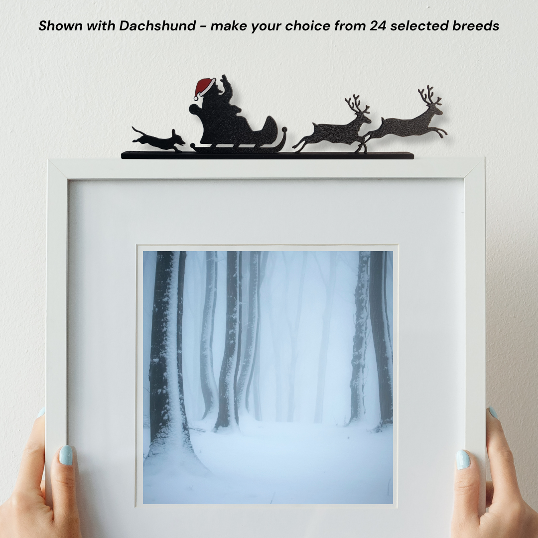 Santa, Sleigh & Reindeer - Christmas Pet Edition (Choose from 24 Breeds)