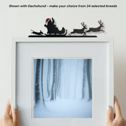 Santa, Sleigh & Reindeer - Christmas Pet Edition (Choose from 24 Breeds)