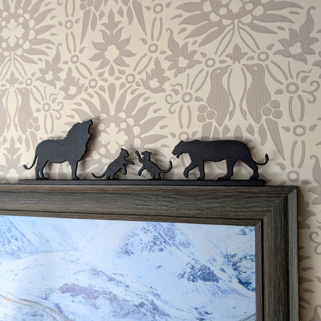 Lion Family Group - ShadowShapes