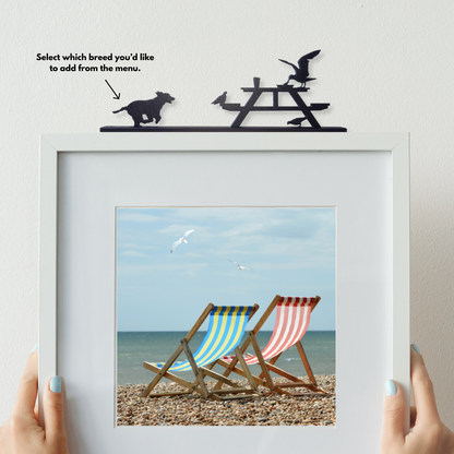 Picnic Patrol - Your Pet chasing off Pesky Seagull & Pigeons (Choose from 24 Breeds)