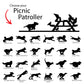 Picnic Patrol - Your Pet chasing off Pesky Pigeons (Choose from 24 Breeds)