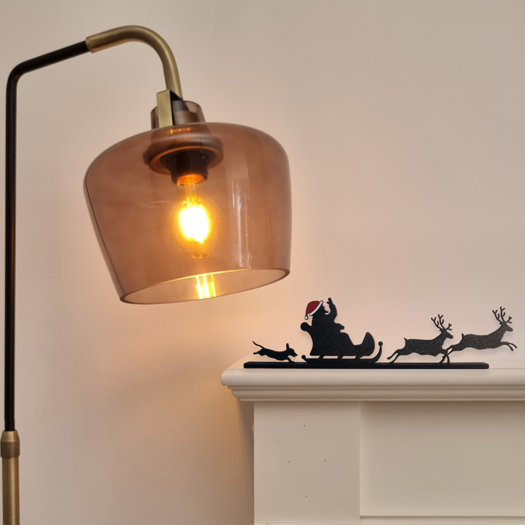 Santa, Sleigh & Reindeer - Christmas Pet Edition (Choose from 24 Breeds)