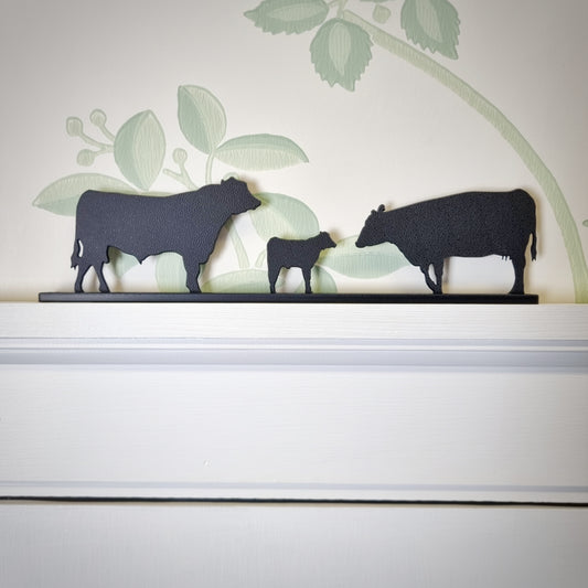 Aberdeen Angus Family Group - ShadowShapes