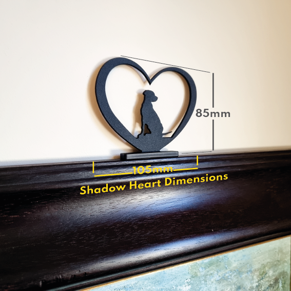 Airedale Terrier ShadowShapes Heart
