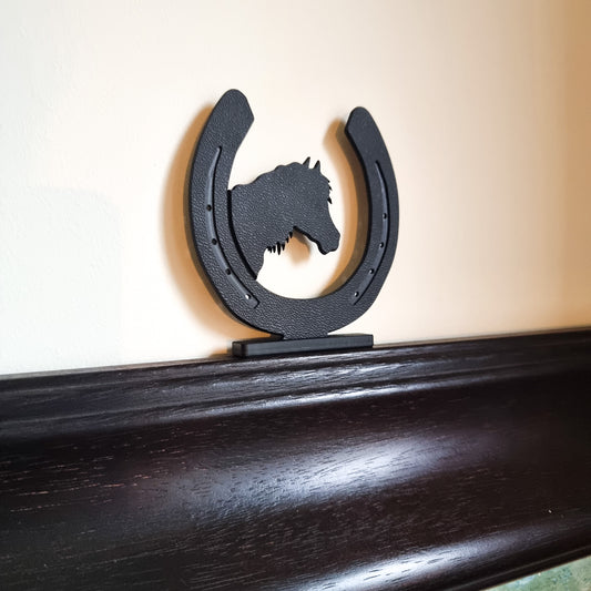 Small Pony in Horse Shoe - ShadowShapes